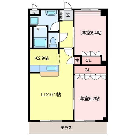 ロイヤル　ラ　ファミーユＢ棟の物件間取画像